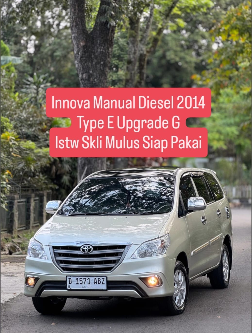 Innova E upgrade G Manual Diesel 2014